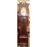 An Emperor traditional grandmother clock, of recent manufacture, in a mahogany effect case, complete