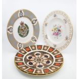 A Royal Crown Derby Collection of Plates, comprising two 1128 Imari Pattern Side Plates, a 1128