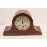 A mid 20th Century beech cased mantel clock