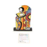 A Lorna Bailey limited edition (8/50) 'The Deco Woman Wall Plaque' with certificate. Height approx