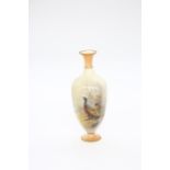 A Royal Worcester posy vase, shape no: G790, similar painted Pheasant decoration, signed by James