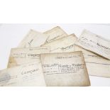 A collection of 10 Indentures - 2 x George IV, 7 x Victorian and one Edwardian (10)