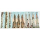 A collection of vintage Souvenir folding post card of New York famous landmarks