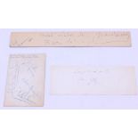 Autographs: A collection of assorted autographs to include: Carol Vorderman, Brian Johnston, Richard