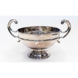 Agricultural Interest: a large two handled presentation plated cup, with inscription for: Launceston