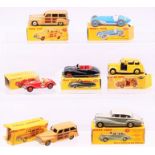 Dinky: A collection of seven boxed Dinky Toys to comprise: Estate Car (Plymouth), 344, two-tone