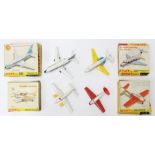 Dinky: A collection of four boxed Dinky aircraft to comprise: Boeing 737, 717; Hawker Siddeley HS125