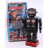 Horikawa: A boxed Horikawa, battery operated, tinplate, Rotate-o-Matic, Super Astronaut: Automatic