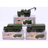 Dinky: A collection of three boxed Dinky military vehicles to comprise: Dinky Supertoys, Recovery