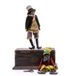 Automaton: A rare 19th century La Grove, Kemp & Webb clockwork dancing doll automaton. Patented