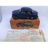 Victory: A boxed Victory Industries, Surrey, battery operated, 1:18 Scale, Vauxhall Velox, blue body