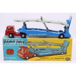 Corgi: A boxed Corgi Toys, 'Carrimore' Car Transporter with Bedford Tractor Unit, 1105, red cab with