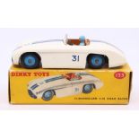Dinky: A boxed Dinky Toys, Cunningham C-5R Road Racer, 133, white body with blue stripes, #31,