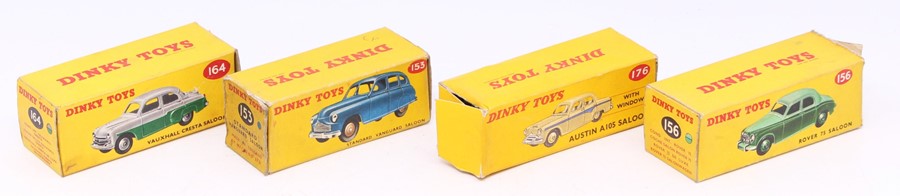 Dinky: A collection of four boxed Dinky Toys vehicles to comprise: Vauxhall Cresta Saloon, 164, grey - Bild 2 aus 6