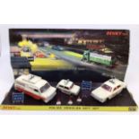 Dinky: A boxed Dinky Toys Police Vehicles Gift Set 297. Complete apart from one cone. Some