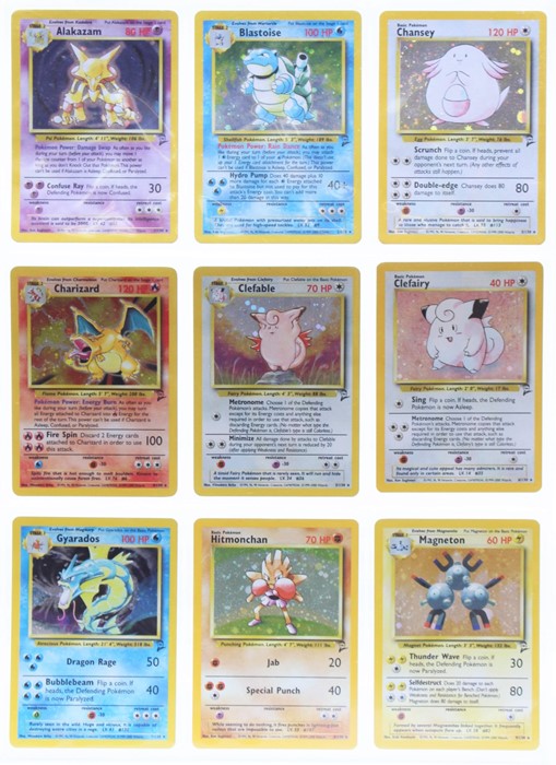 Pokemon: A complete Pokemon Base Card Set 2, comprising 130 cards, plus an additional Wartortle (