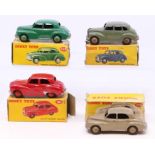 Dinky: A collection of four boxed Dinky Toys to comprise: Morris Oxford Saloon, 159, green body,