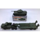 Dinky: A collection of assorted Dinky military vehicles, 651 Centurian Tank in original boxe, 660
