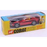 Corgi: A boxed Corgi Toys, Chevrolet Corvette Stingray Coupe, Metallic Red, 300, original window
