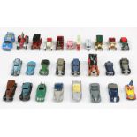 Dinky: A collection of assorted unboxed, playworn Dinky vehicles, some possibly repainted; as well