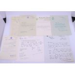A collection of various letters and signatures  Lord Mountbatten interest
