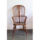 A 19th cent Windsor armchair