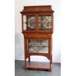 A 19th cent Continental Art Nouveau display cabinet