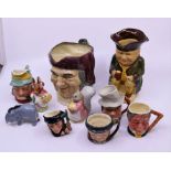 A collection of Beatrix potter, toby Jugs Bewick et al