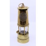 A brass miners lamp