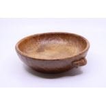 A Carved mouseman bowl,diameter: 24.5cm (approx.), height: 8cm (approx.)