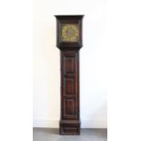 A Georgian Oak longcase clock