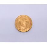 A French 1909, 20 Franc gold coin