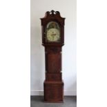 A 19th cent moon phase long case clock