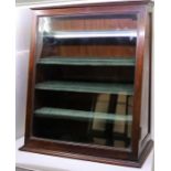 An early 20th cent mahogany shop counter display cabinet