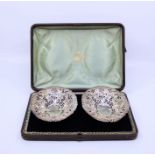 A pair of  Chester silver  bon bon dishes en suite 160fg gross