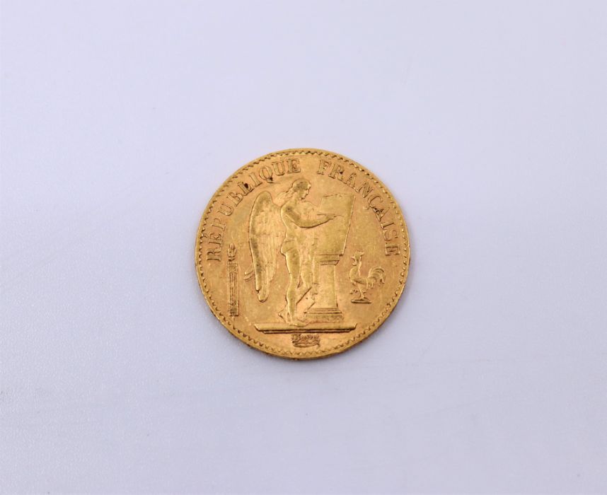 A French 1889, 20 Franc gold coin - Image 2 of 2