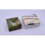 A Marble cigarette box constructed from salvaged marble from the Stock Exchange building 1970 and