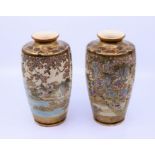 Pair of Satsuma vases