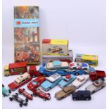 Large collection of Dinky Cars including Boxed Corgi fire engine , a quantity additional images on