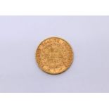 A French 1898, 20 Franc gold coin