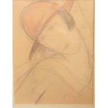 **WITHDRAWN**An interesting pencil portrait of a lady, signed and dated 1928
