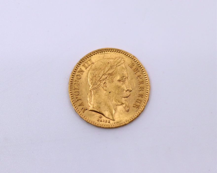 A French 1862, 20 Franc gold coin - Image 2 of 2