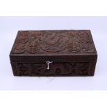 Two Kimonos and a Chinese carved box