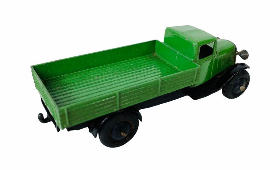 4x Dinky Toys Assorted Trucks & 1x Trailer. Lot Includes: No.25F Market Gardeners Lorry - Yellow - Image 9 of 13