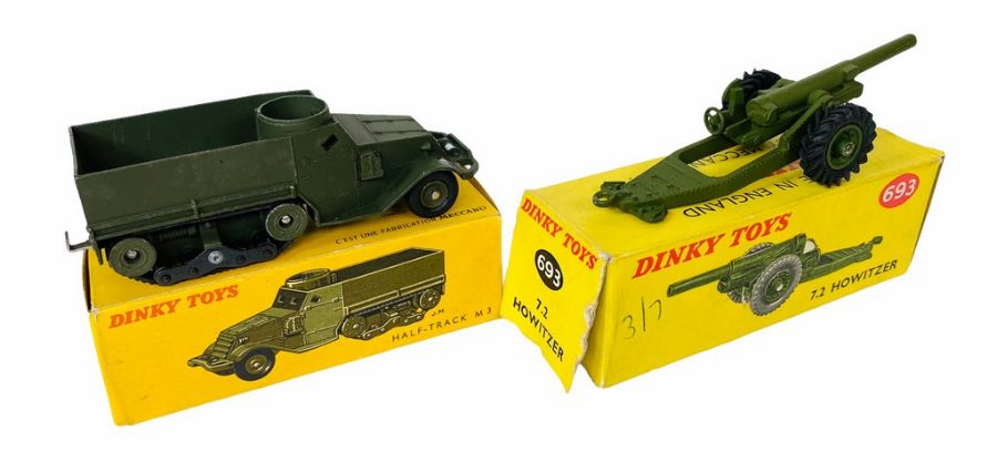 2x Dinky Toys Military Die Cast Models. Lot Includes: No.822 Half Track M3 in near mint condition in - Image 2 of 3