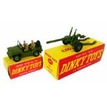 2x Dinky Toys Die Cast Military Models. Lot includes: No.674 'Austin Champ'. This is the scarce