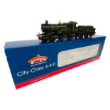 Bachmann 'OO' Gauge 31-726 'City of Bath'. City Class 3433 GWR Garter Crest Locomotive. DCC