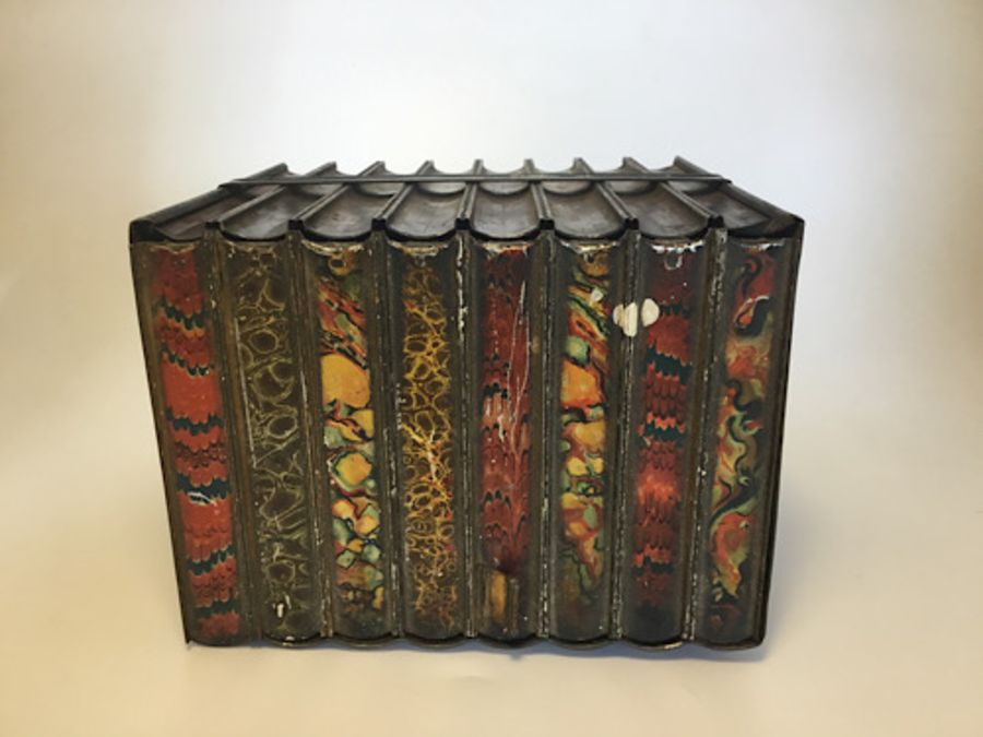 A Huntley & Palmers biscuit tin in the form of a bound stack of 8 books, printed name to base - Image 3 of 6