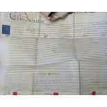 A quantity of 17th and 18th century deeds and wills, many documents relating to Walsall and