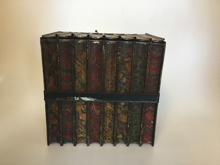 A Huntley & Palmers biscuit tin in the form of a bound stack of 8 books, printed name to base - Image 6 of 6